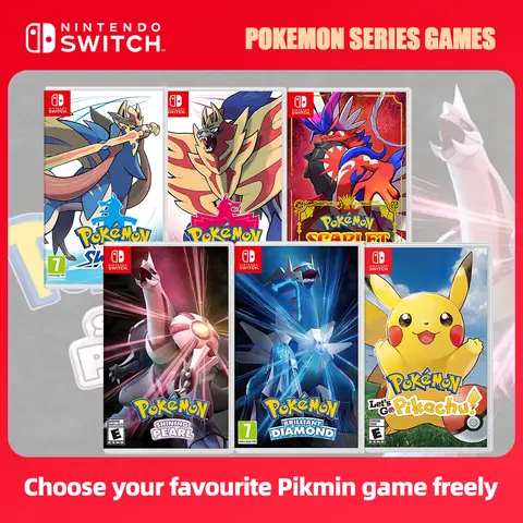 Pokémon Series Nintendo Switch Game Card Pokemon Pearl Diamond Sword Shield Pokémon Arceus Scarlet Violet Physical Game Card