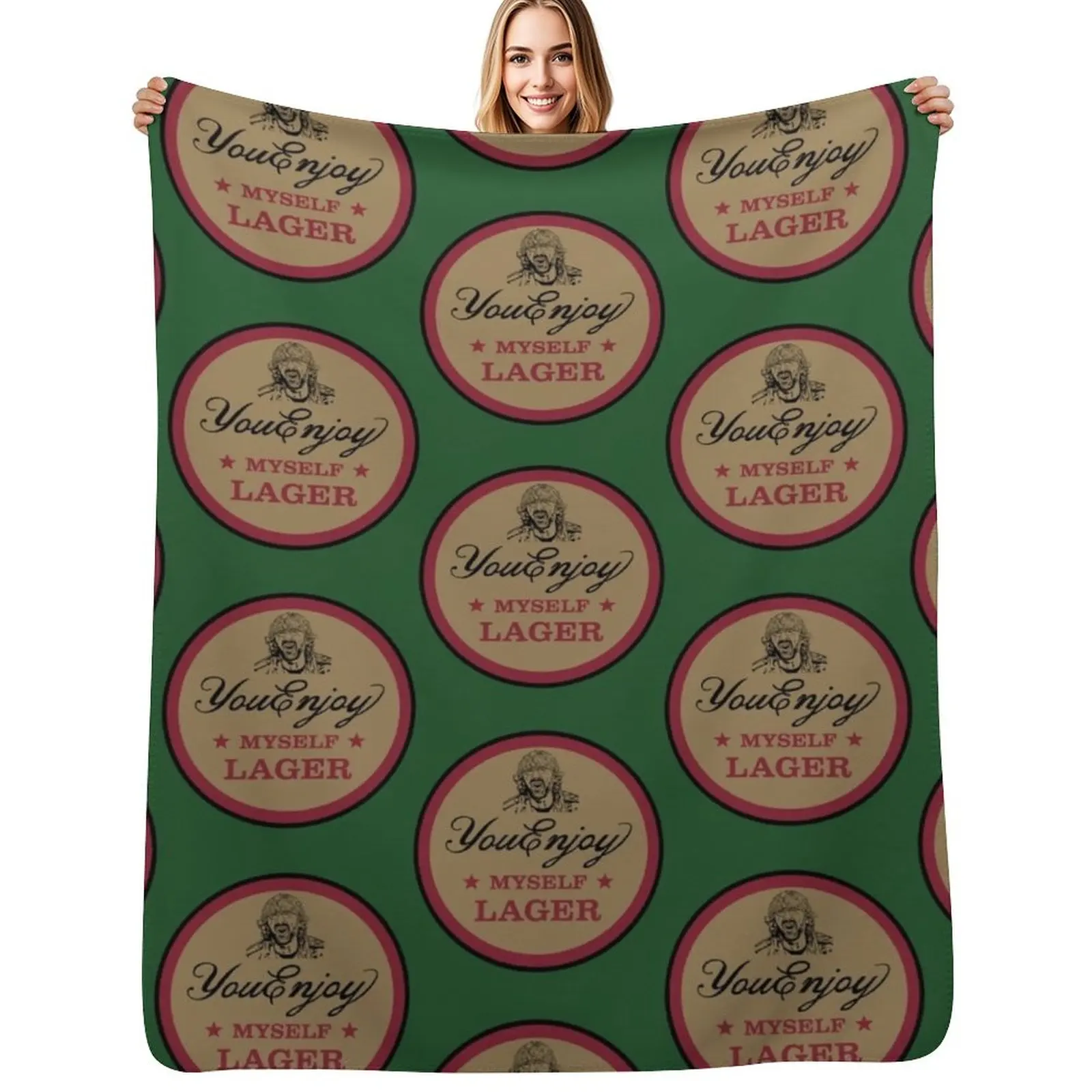 

You Enjoy Myself Lager Throw Blanket anime Bed linens Beautifuls sofa bed Blankets