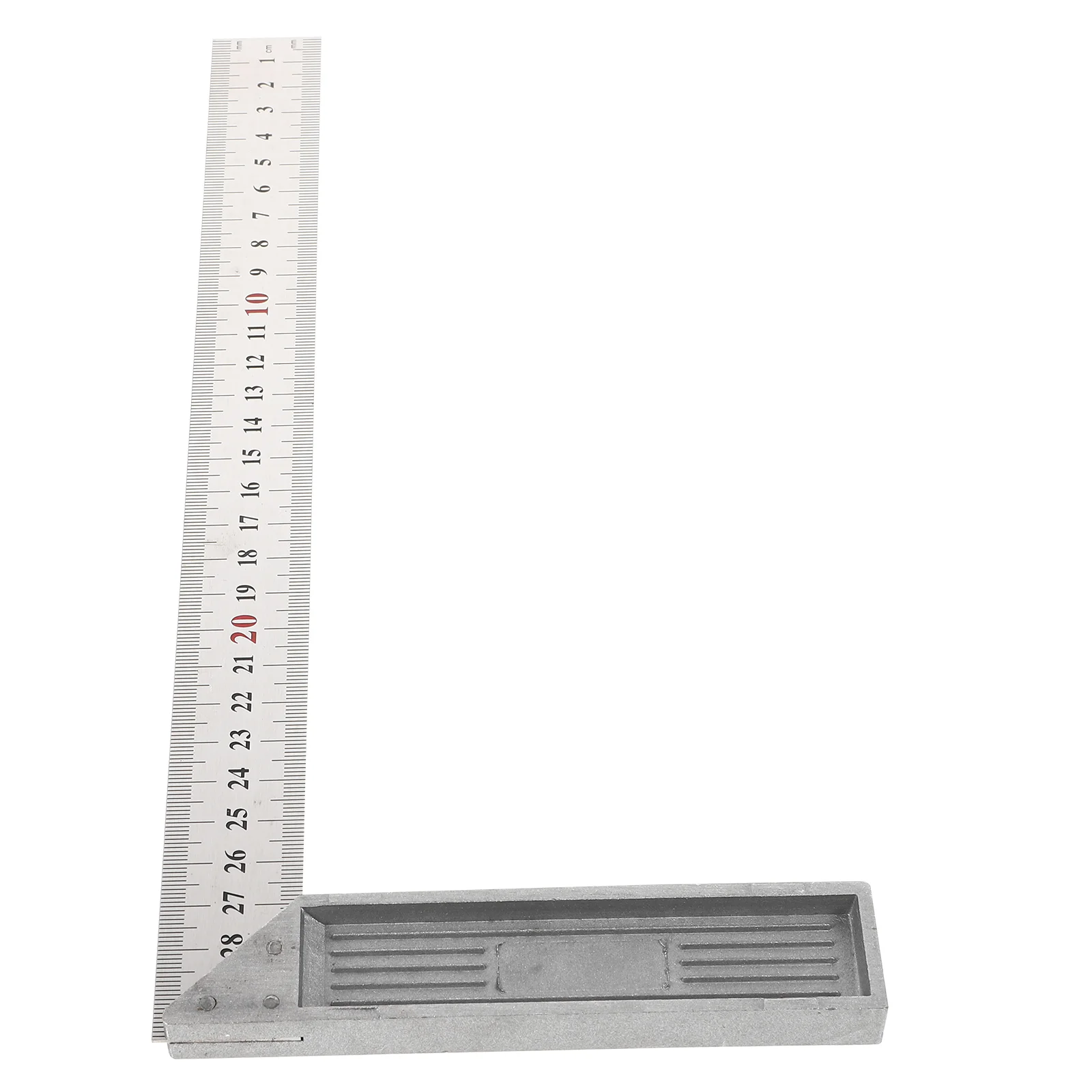 

Thickened Square Metal Measuring Ruler Measure Tool Stainless Steel Multi-function Carpentry Woodworking