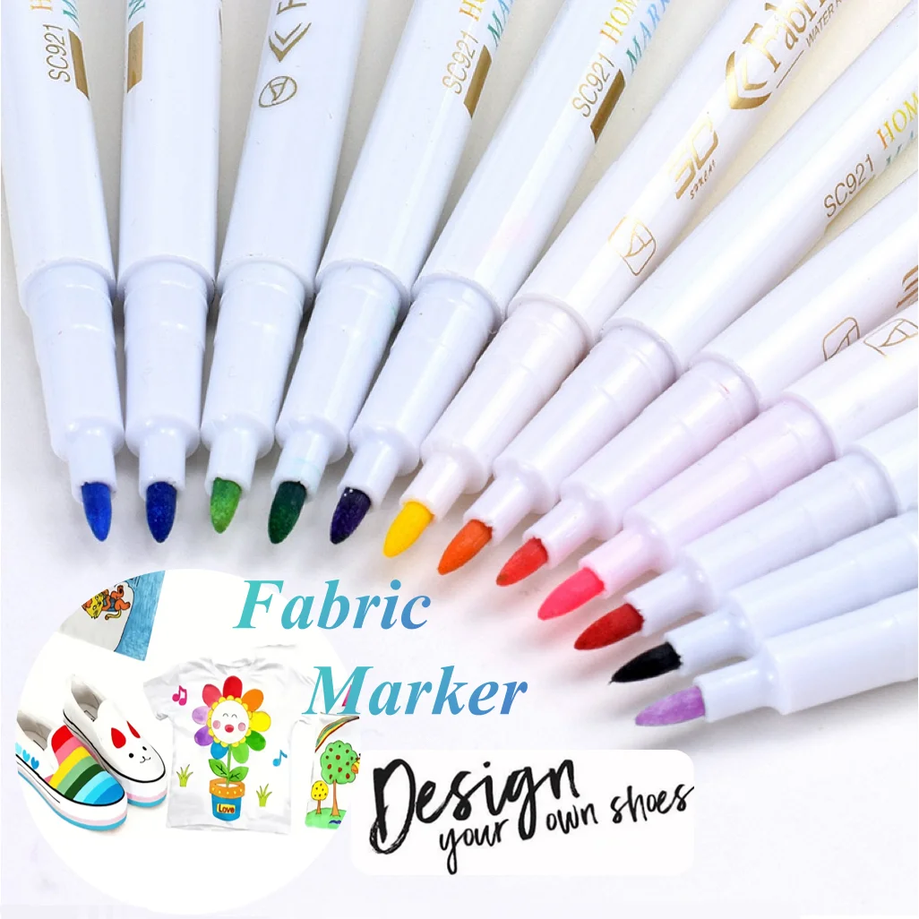 8pcs Fabric Marker Pen, For Sewing Art, Multi-Color Tracing Tools.