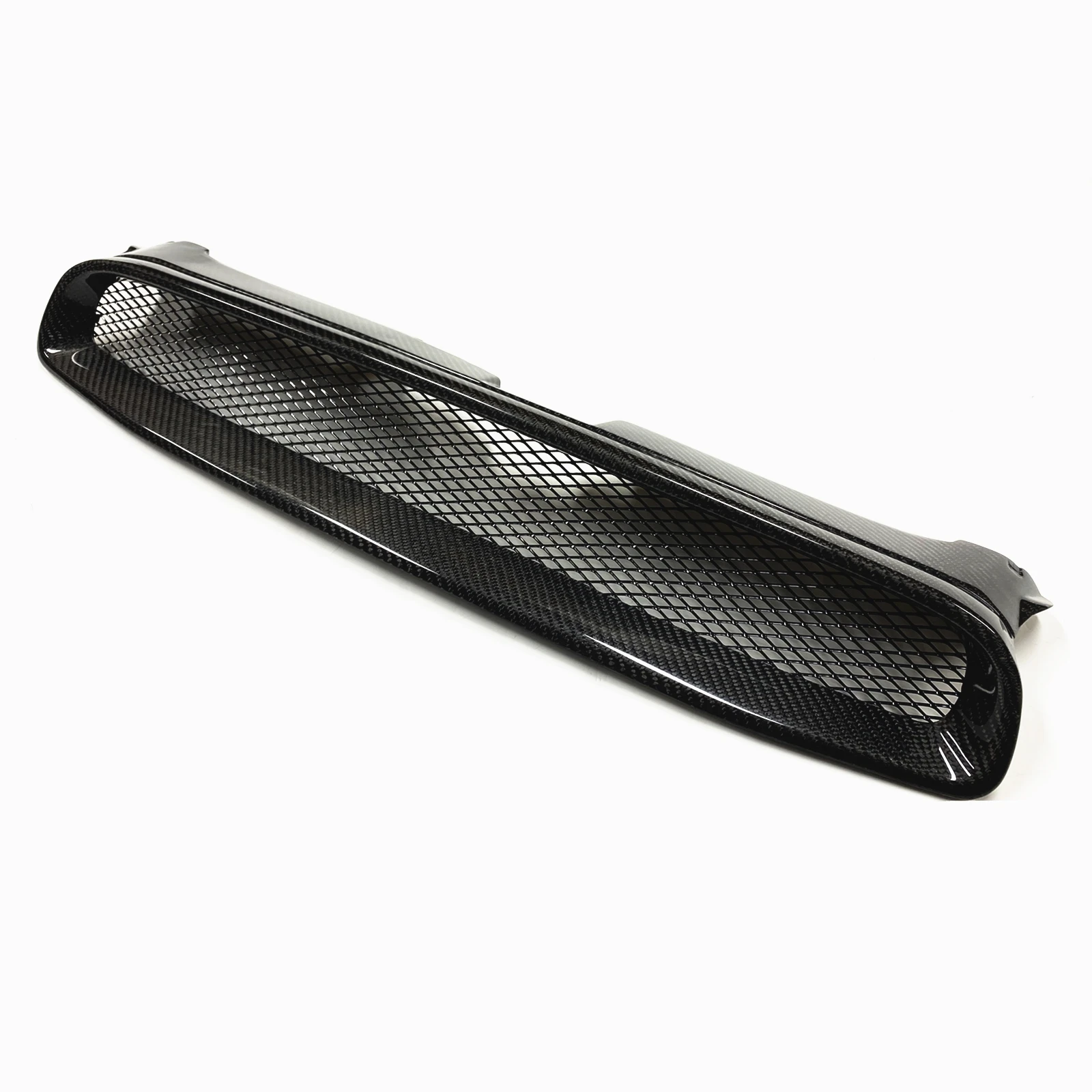 Car Upper Bumper Hood Front Grill Grille For Subaru Impreza 8th 2004-2005 Carbon Fiber Mesh Body Kit Grid Grating Part