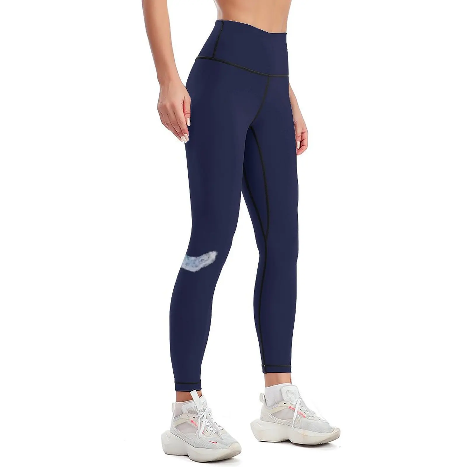 Pouncing Blue Fox Leggings gym clothing high waist for physical Womens Leggings