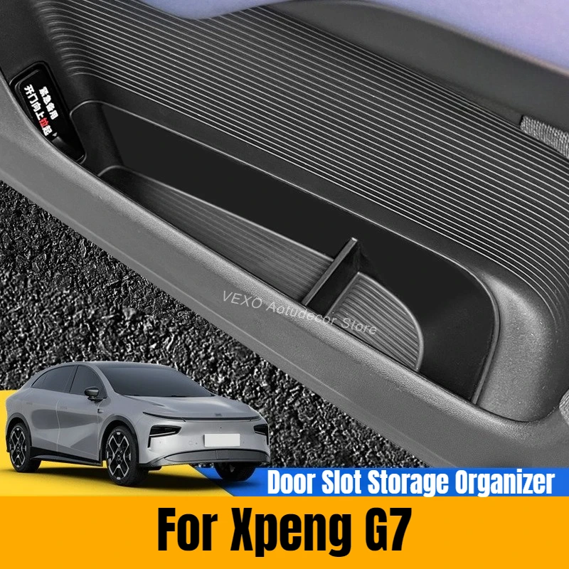 

Комплект из 4 органайзеров для хранения в дверных карманах XPeng G7: силиконовые вкладыши-подносы для дверных панелей, аксессуары для интерьера автомобиля