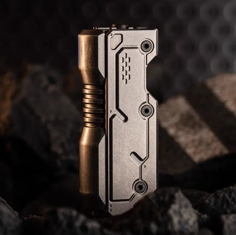 Maschine Soul Proxy Pull Bolt EDC Impact Mechanische Metall Fingertip Push Card Dekompression Desktop Spielzeug