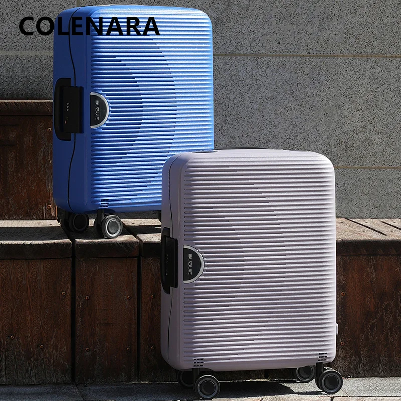 

Чемодан COLENARA на колесиках, ABS + PC, ручная кладь, вместительный, 20/24/28 дюймов, для студентов, с кодовым замком, багаж для ручной клади