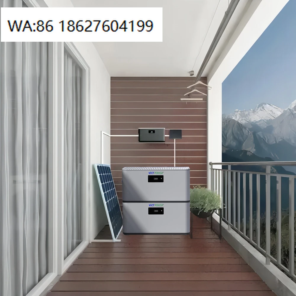 High Quality LiFePO4 Balcony Solar Lithium Battery 51.2V 100Ah IP65 Hybrid Grid Stackable Energy Storage System Home