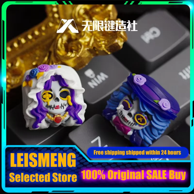 

Колпачки для клавиш на тему Хэллоуина, полупрозрачная механическая клавиатура из смолы, индивидуальная игровая клавиатура для ПК, аксессуары, колпачки для клавиш, подарок ESC