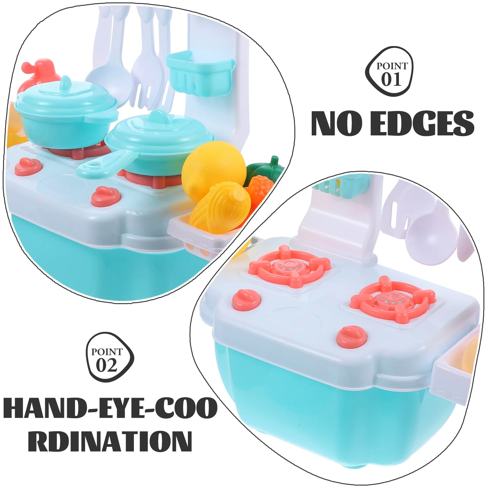 

24 pcs 1 Set Simulation Kitchen Utensils Pretend Play Cooking For Kids Tableware Chef Kitchenware Vegetable Tap Watering Faucet