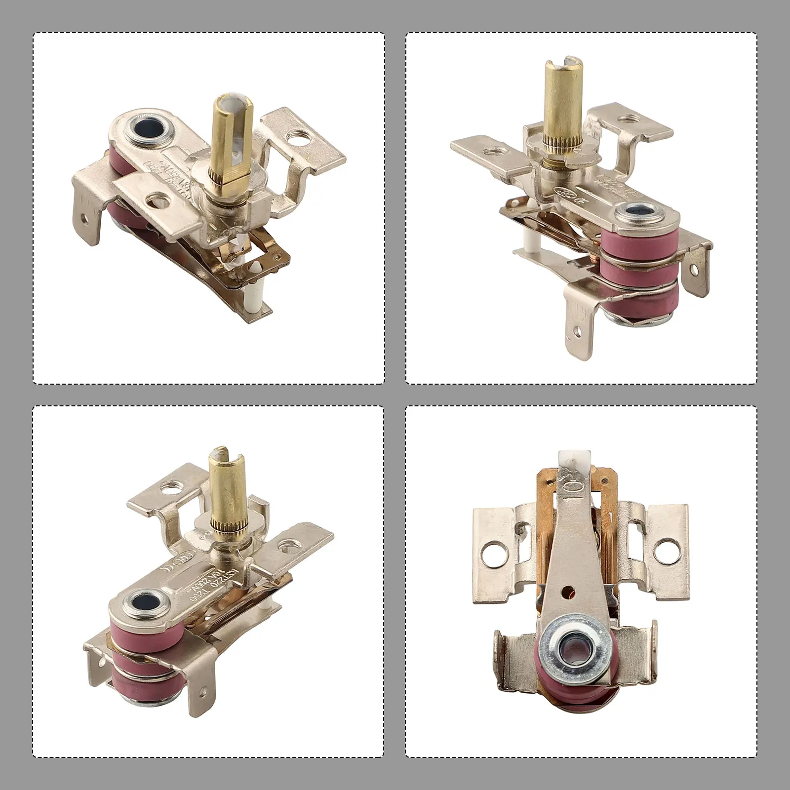 Adjustable Temperature Switch AC 250V Thermostat Approx. 36x36mm Adjustable Thermostat 90 C Temperature Range 16A Load Capacity