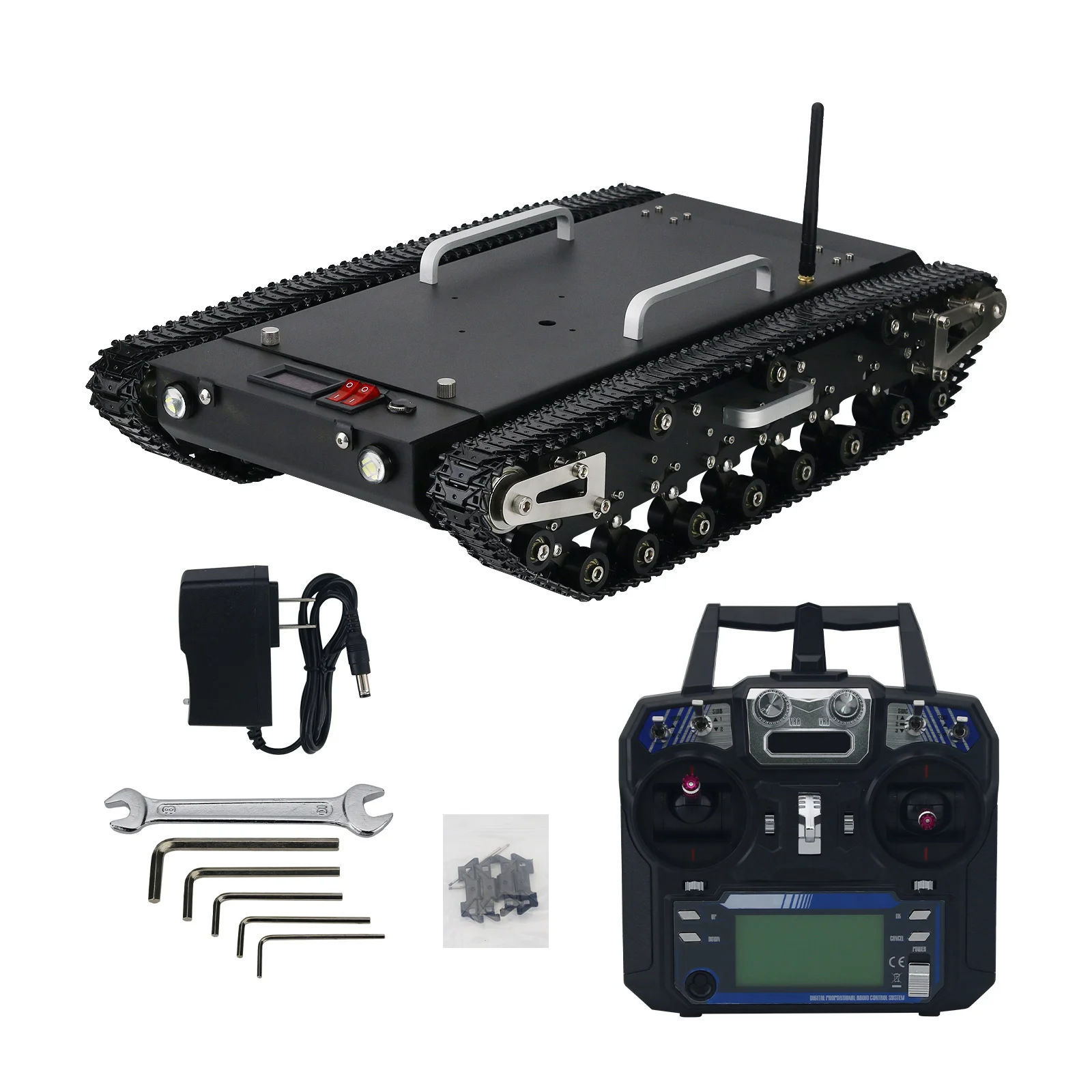 GOOD WT-500S Tank Chassis Robot Chassis Remote Control Smart Robot Car with Complete Electronic Control System