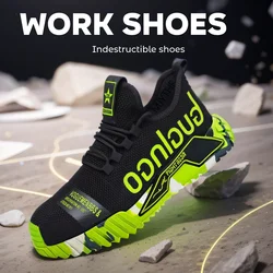 Puncture Proof Breathable Work Safety Boots Anti-stab Safety Shoes Men Steel Toe Shoes  Man Construction Work Shoes Male Sneaker