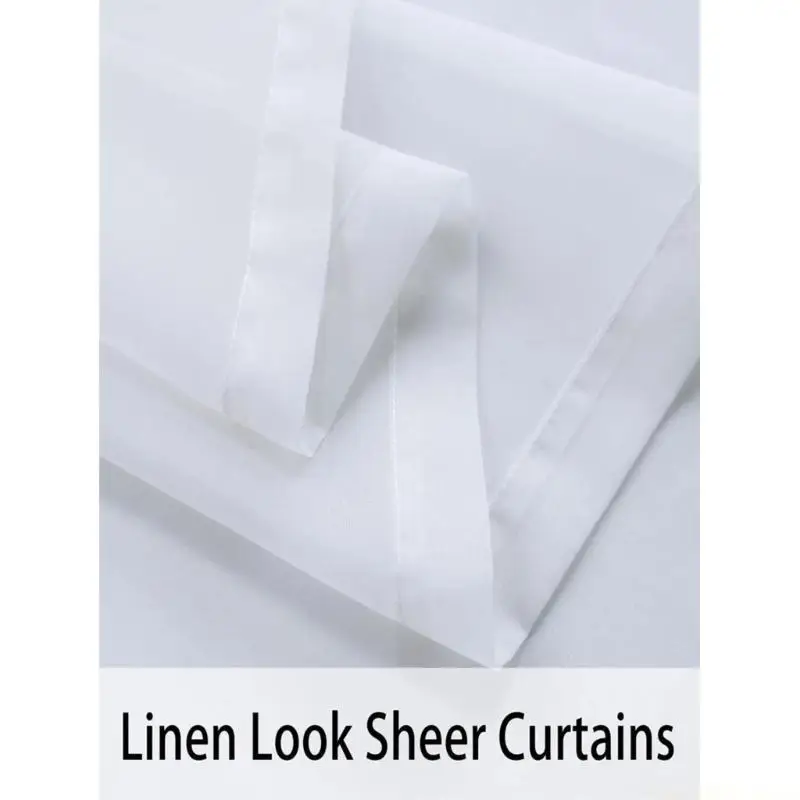 QX2E Waterproofs Voile Outdoor Curtains Transparents Patioes and Gazeboes Eyelet Curtains