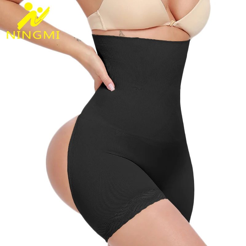 NINGMI Tummy Control Panties Women Slimming Underwear Sexy Butt Lifter Panty Slim Body Shaper High Waist Trainer Shapewear Short