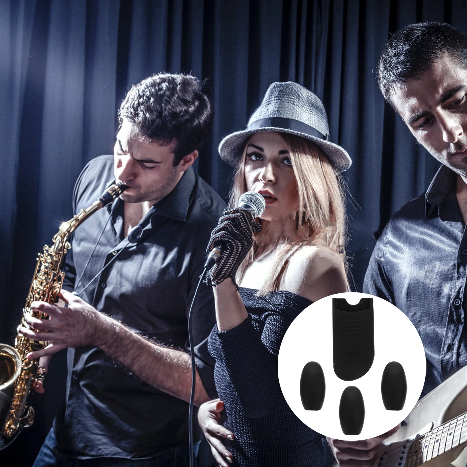 

Silicone Sax Finger Protector Thumb Rest Palm Key Risers Anti Fatigue Easy Install Comfortable Saxophone Accessories Soprano