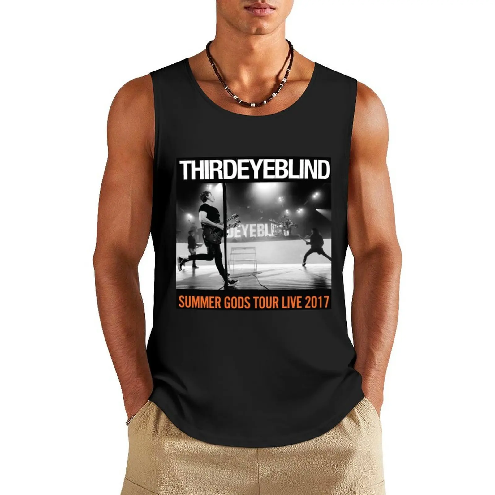

ayuning THIRD Tour EYE 2017 BLIND ayuning Summer Gods Tour Live Tank Top Short sleeve Sleeveless men fitness clothing for men