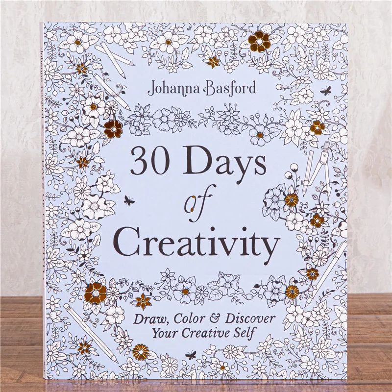 30 Days of Creativity Coloring Book 30 Days of Creativity Graffiti Painting Coloring Book Adult Stress Relief Coloring Book