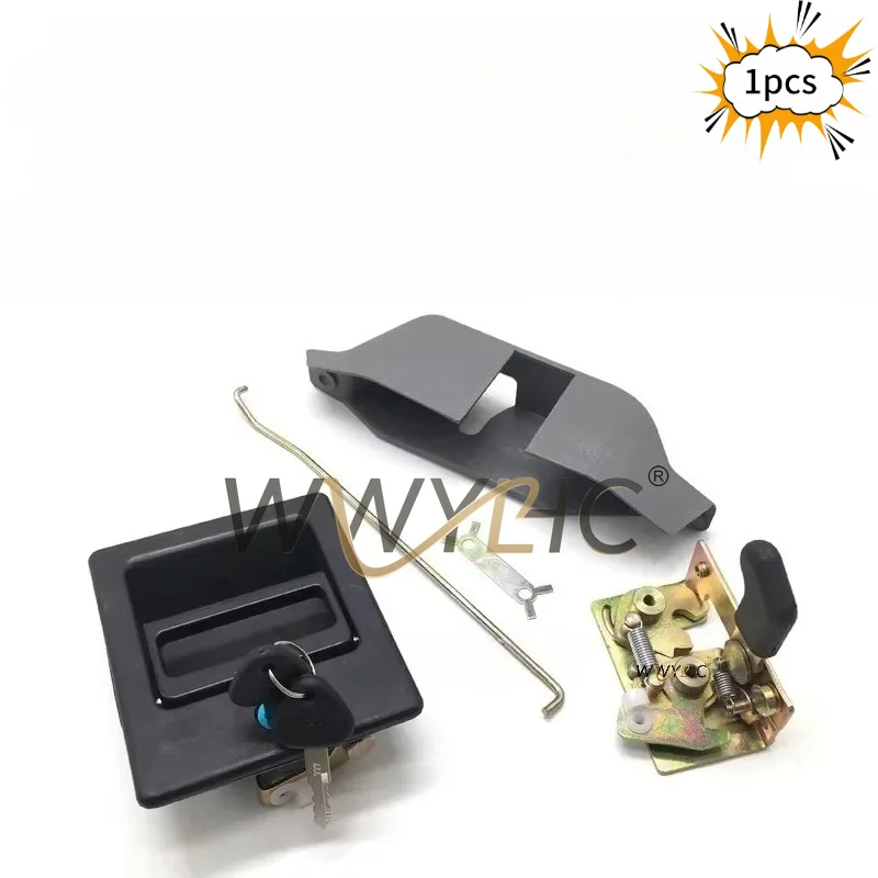 Suitable for EC210 EC240 EC290 EC360 EC460B Cab Door Lock, Excavator External Pull Lock Block Assembly