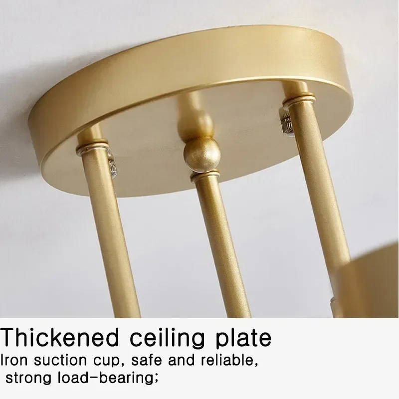

Personality Bedroom Ceiling Lamp Study Decorative 6 Heads LED Modern Ceiling Pendant Creative Restaurant Living Room Lighting