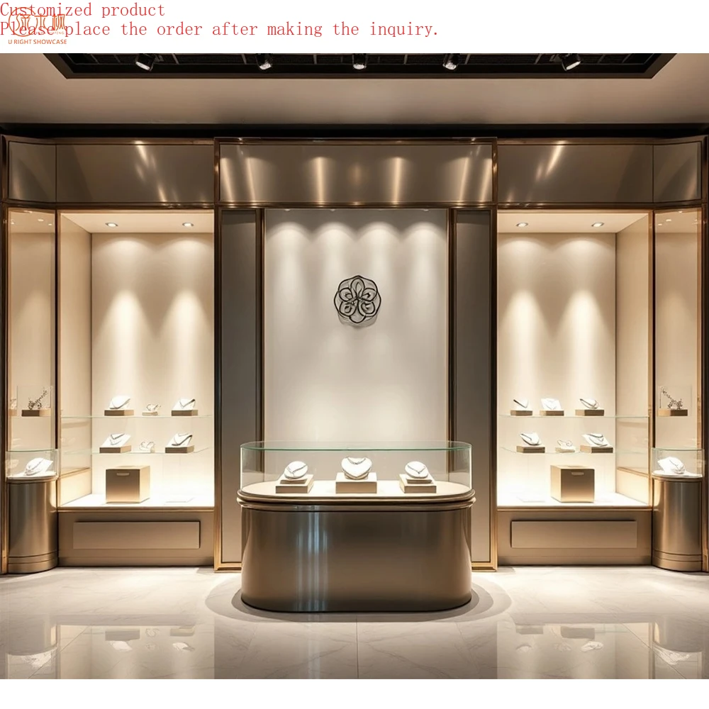 

High-end Jewellery Shops Interior Design Images Custom Jewellery Display Cabinet Showcase Manufacturer