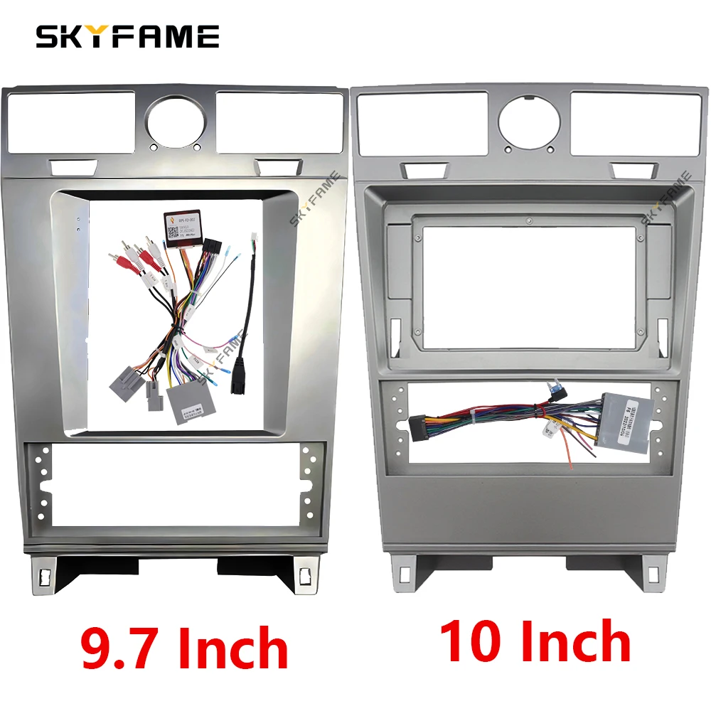 SKYFAME 10/9.7 Inch Car Frame Fascia Adapter Canbus Box Decoder Tesla Android Radio Dash Fitting Panel Kit For Lincoln Navigator