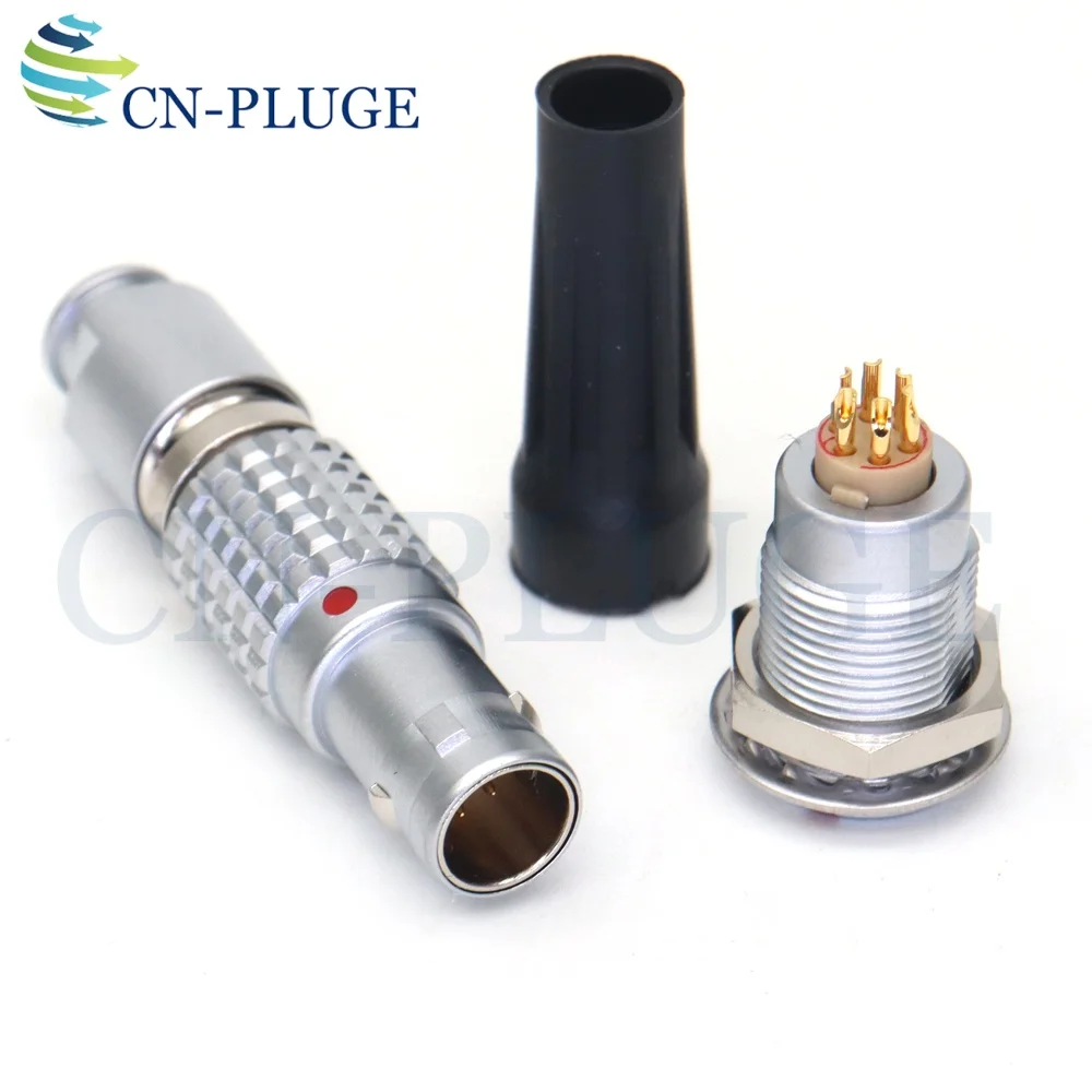 FGG EGG 0B.306 Connector 6-Pin Metal Aviation Plug and Fixed Socket for DJI Focus Motor Power Cable