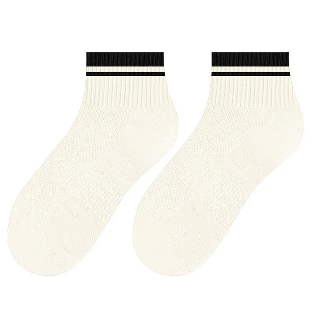 10Pairs Comfortable Sweat Absorption Women Ankle Socks Breathable Anti Slip Mesh Thin Socks Hosiery Short Tube Socks Ladies Girl