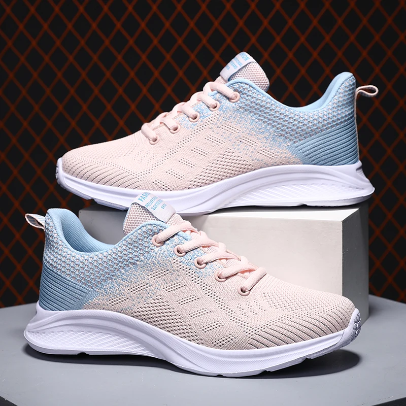 

Shoes Woman 2025 Sneakers Thick Soled Breathable Women's Running Shoes Large Comfortable Outdoor Anti Slip Training Shoes 35-41