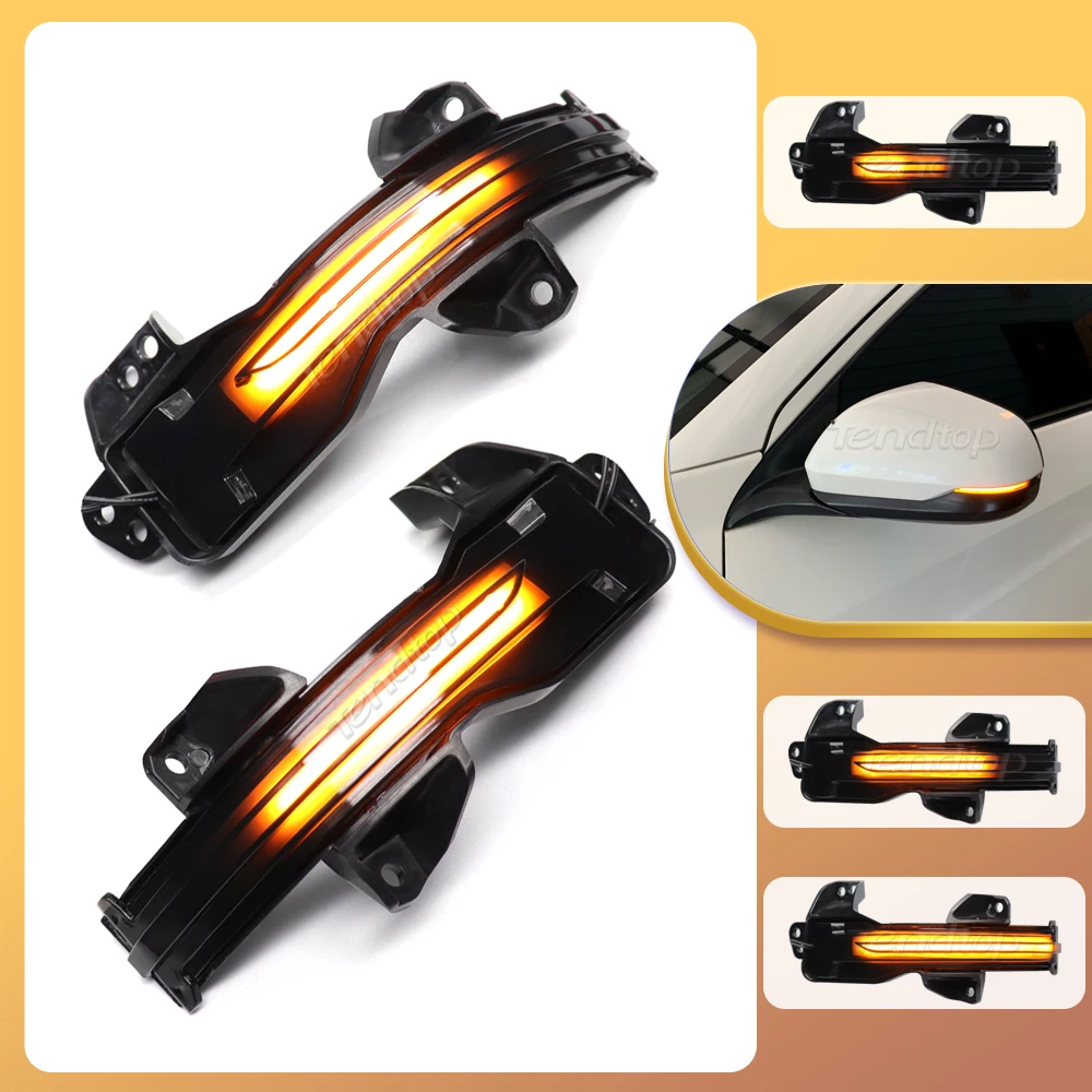 2Pcs Dynamic Blinker Side Wing Mirrors Turn Signal Light Sequential Indicator Light For Honda CRV Accord FIT GK5 XRV Greiz