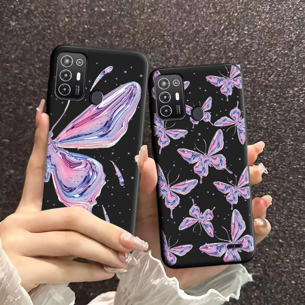 For ZTE Blade A52 Lite a52 Case Natural Soft Silicone Beauty Floral TPU Phone Case For ZTE Blade A53 Pro Back Cover Protector