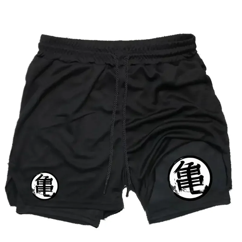 Phone Pocket Towel Loop 2-in-1 Sports Shorts for Men Quick Drying Double Shorts Summer Running Basketball Compression Athletic
