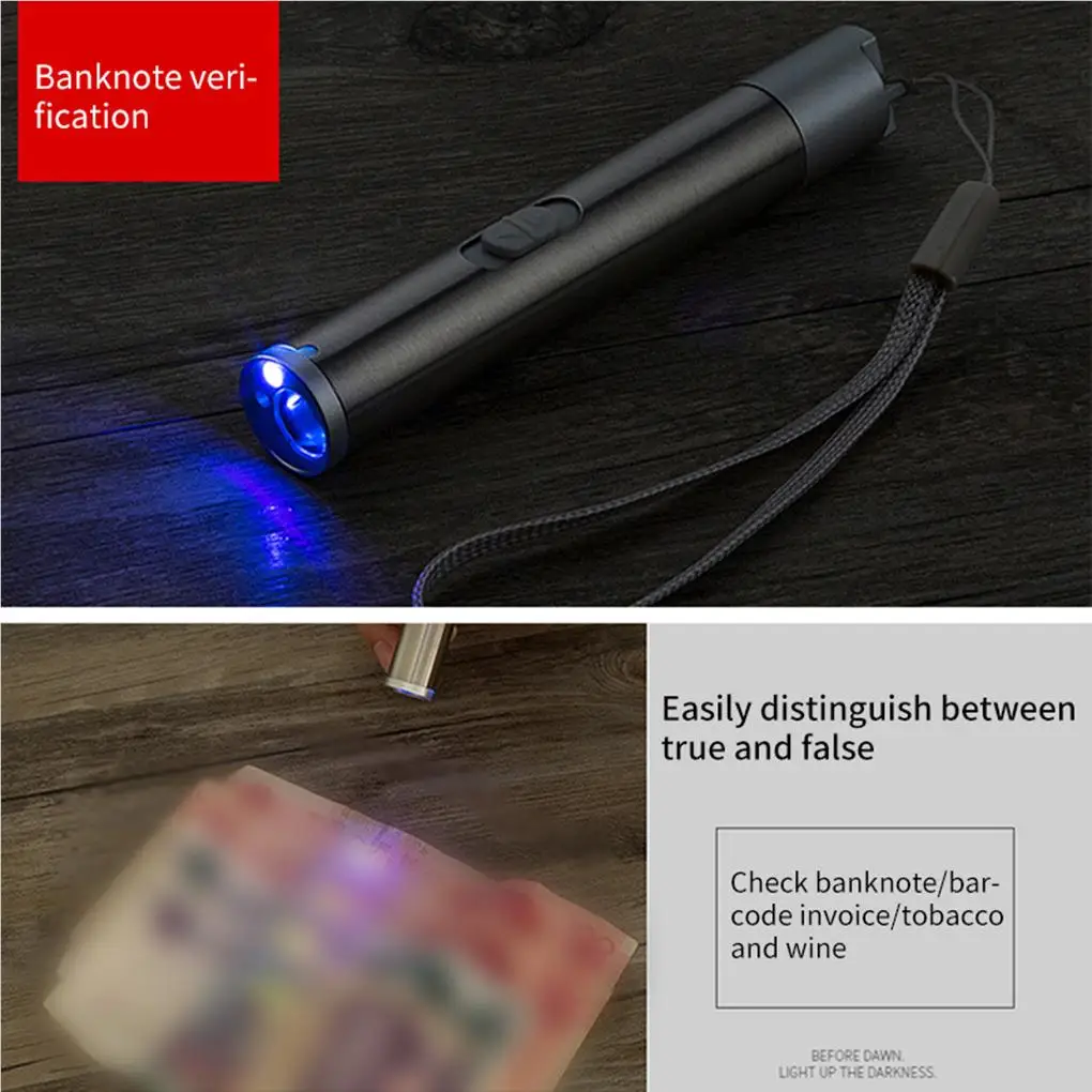 Pointers USB Rechargeable 3-in-1 Flashlight Tool Camping Lamp Built-in Battery Torch Lighting Pet Cats Teachers