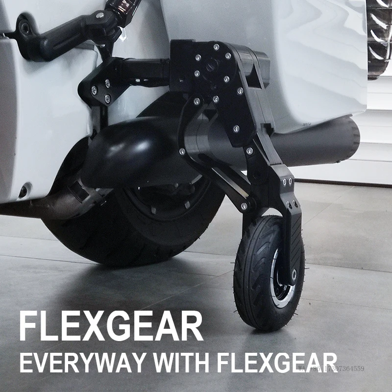 New Chrome FLEX GEAR Landing Gear for Indian RoadMaster R18 HD Touring Gold Wing Auxiliary Parking Bracket-Motorcycle Accessory