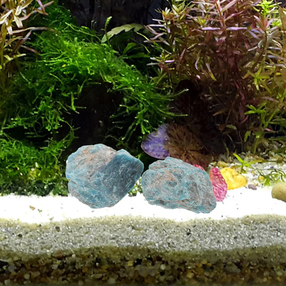 2 Piezas de Delicadas y Lisas Piedras de Cristal Redondas para Decoración de Acuarios, Peceras, Paisajismo, Estanques de Agua, Jardines y Caminos Exteriores