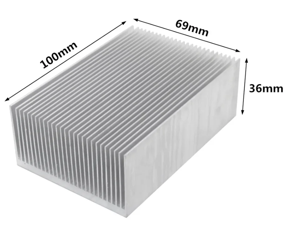 Extruded Aluminum Heatsink Radiator Heat Sink Cooler for LED Electronic Chip LCD Integrated Circuit Cooling Heat Dissipation