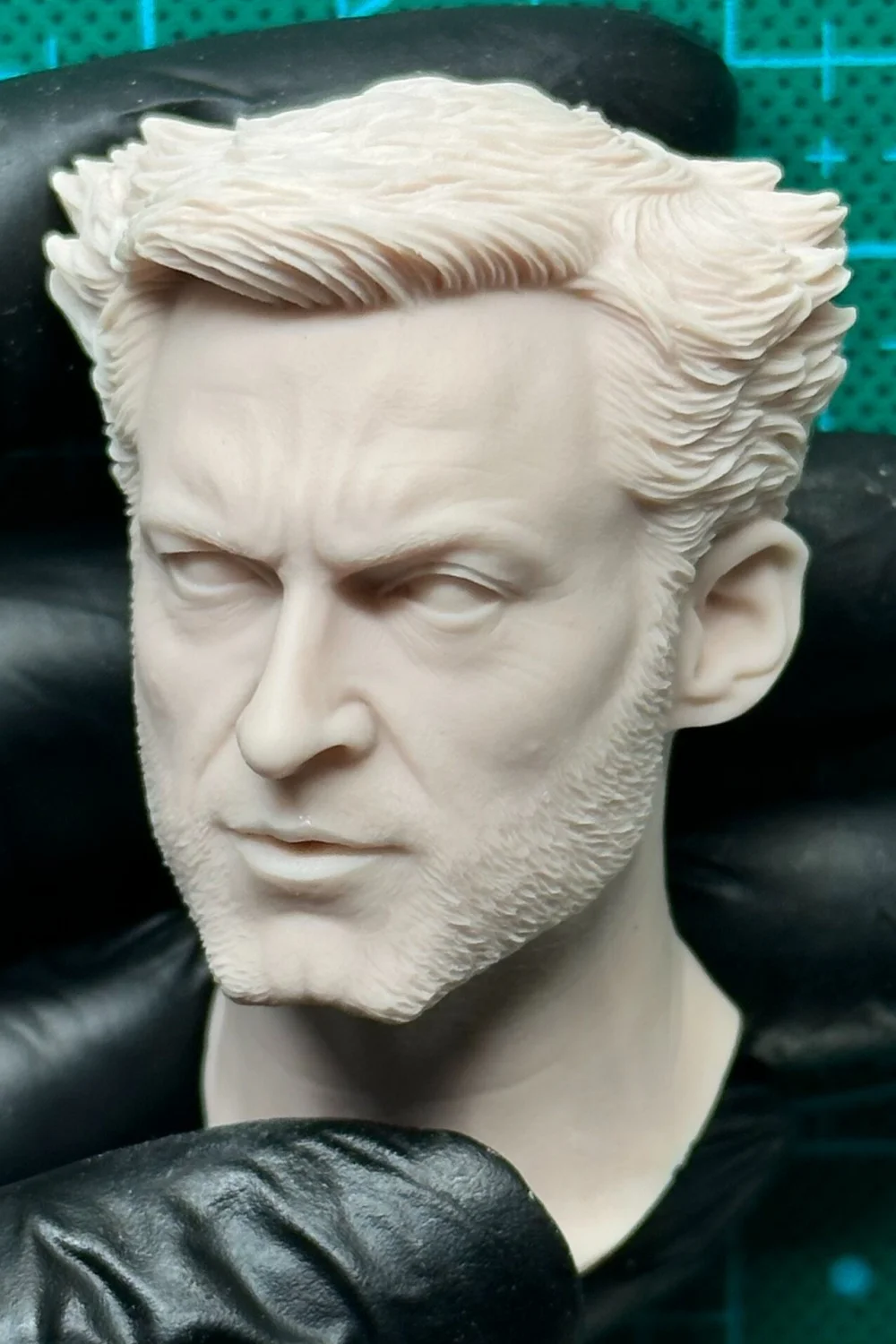 1/6 Scale Unpainted Classic Comic Book Anti Hero Characters Logan Male Head Carving Model Fit 12inchs Soldier Action Figure
