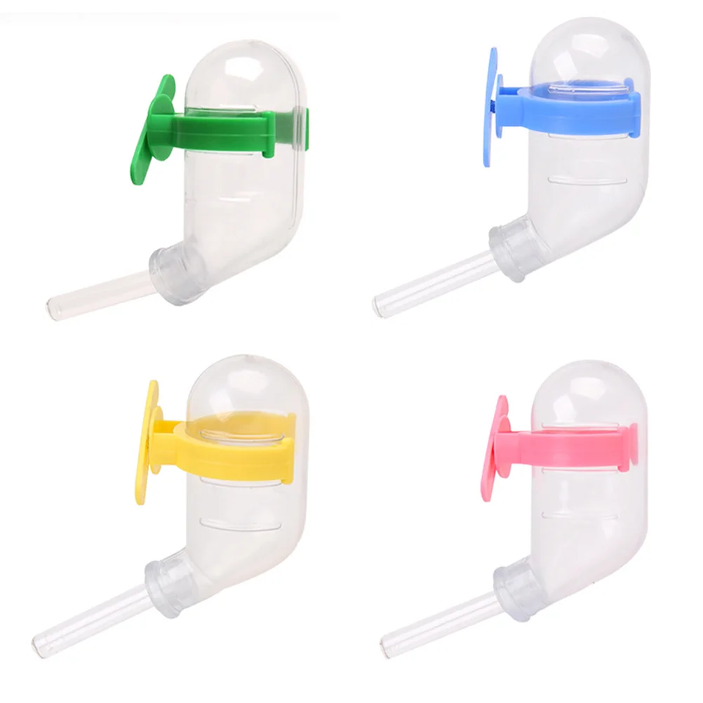 

4Pcs Hamster Waterer High-Quality Stainless Steel Tip Drinking Bottle Bowl Multi-Use Small Animal Pet