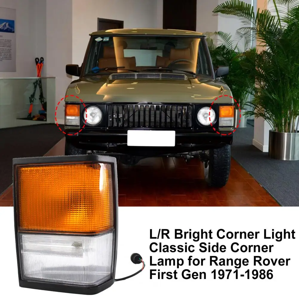 L/R Bright Corner Light Classic Side Corner Lamp PRC8950 PRC8949 for Range Rover First Gen 1971-1986