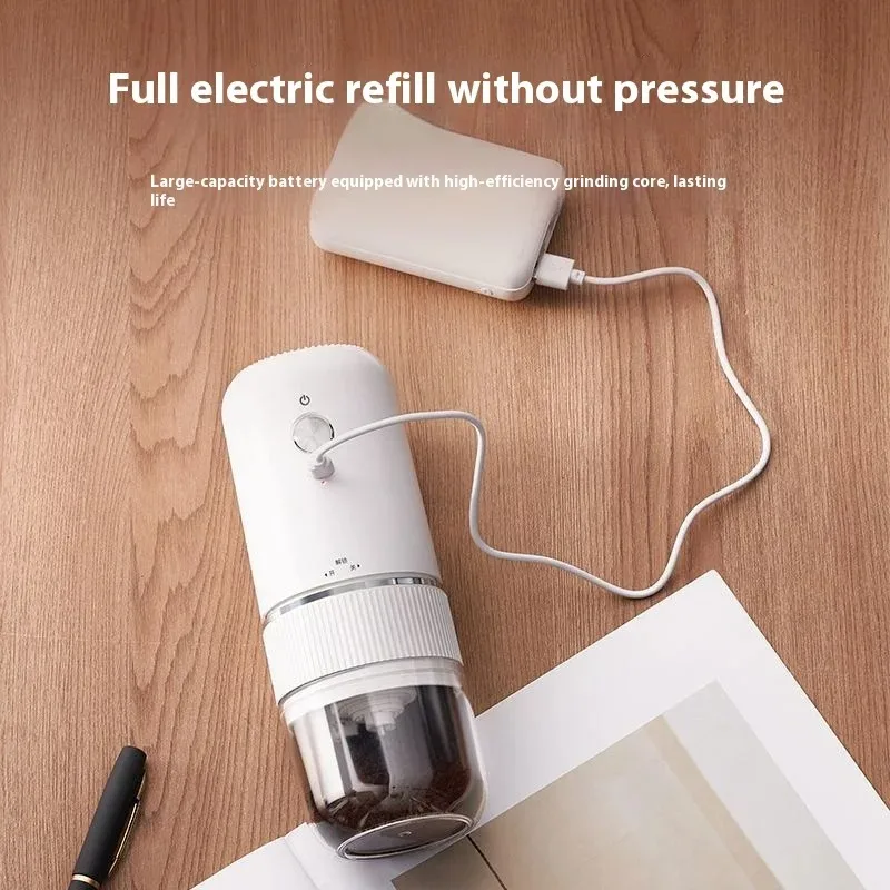 مطحنة أوتوماتيكية بسمك طحن قابل للتعديل، قلب سيراميك قابل لإعادة الشحن، مطحنة حبوب القهوة الكهربائية المحمولة لمحبي القهوة #5