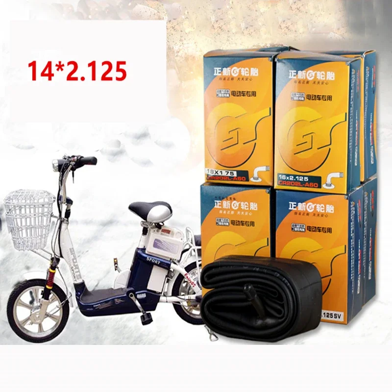 

2 упаковки, шины для электрического велосипеда 14 дюймов, 14*2,125, изогнутая шина, газовое сопло, детский велосипед, резиновая внутренняя трубка, шины для камеры, электронного велосипеда