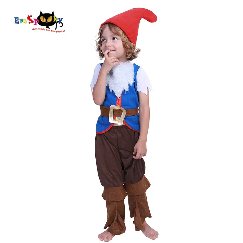 Eraspooky Christmas Elf Toddler Halloween costumes for Boys Fairy Tale Seven Dwarfs Cosplay Girl Carnival Fancy dress