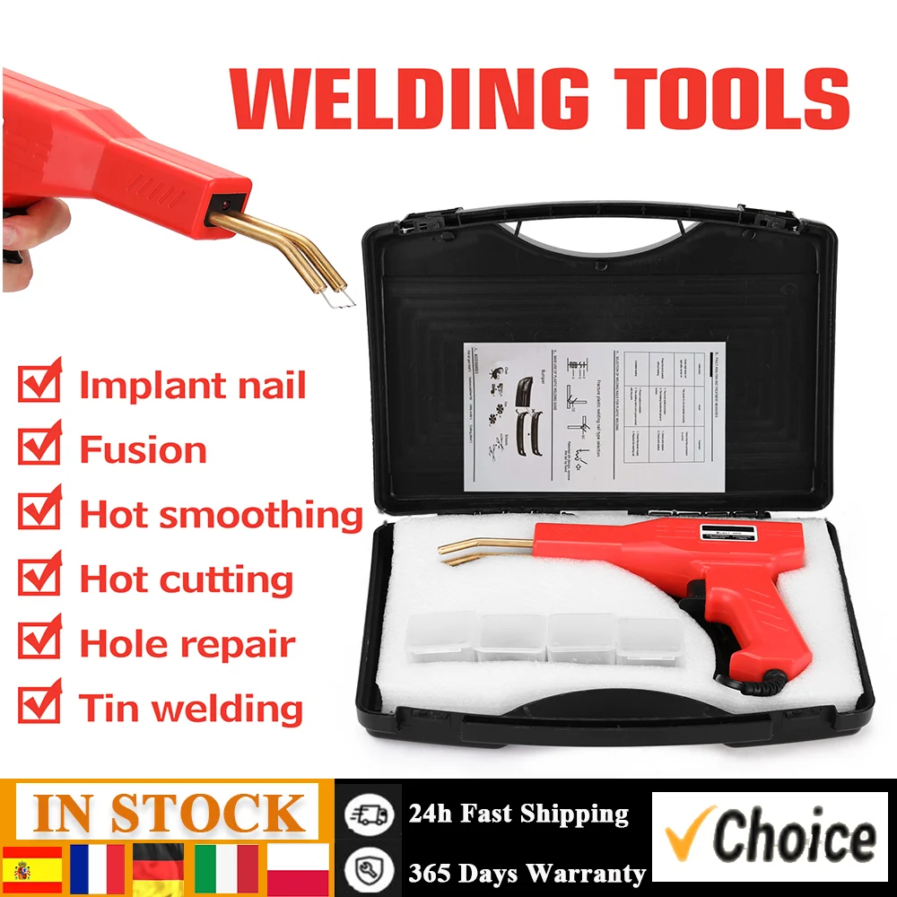 50W Plastics Welders Garage Tools Hot Staplers Machine Staple PVC Repairing Machine Car Bumper Repairing Stapler Welding Tool