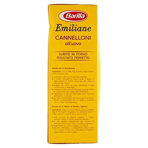 Fotografia 3: Barilla - Emiliane, Cannelloni all'Uovo Pacote de 6