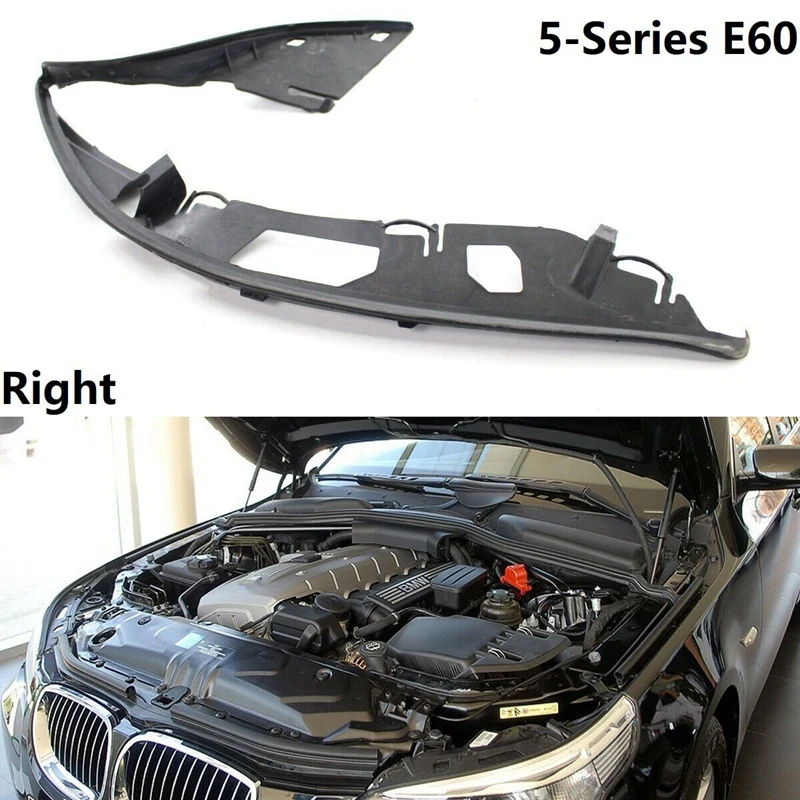 Right Upper Headlight Head Light Lamp Lens Shell Cover Seal Gasket For -BMW E60 5-Series 2004-2010 63126934512