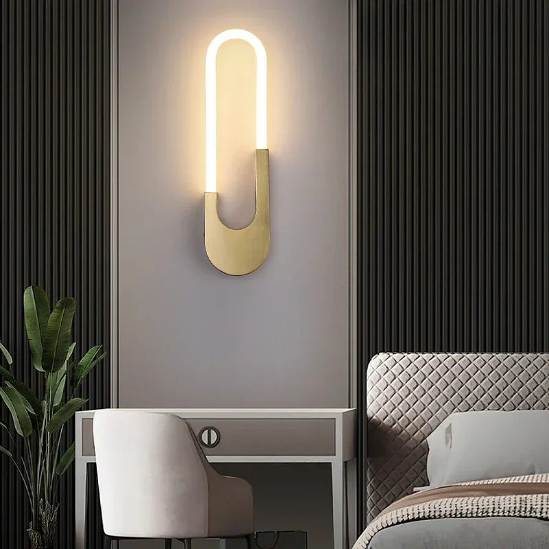 SANDYHA Nordic LED Wand Lampe Moderne Wohnzimmer Schlafzimmer Nacht Sofa Hintergrund Leuchten Einfache Dekor