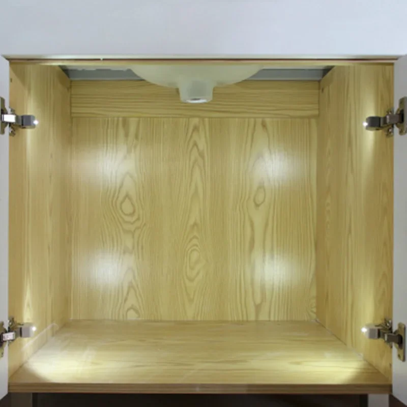 LED Under Cabinet Light with Battery Smart Touch Universal Cupboard Hinge Lamp Sensor Night Light for Closet Wardrobe