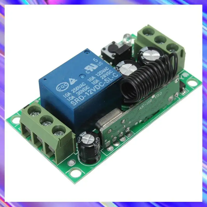 

M09K 4X Dc 12V 10A 1Ch Wireless Remote Control Switch System Receiver Transmitter 2 Buttons Waterproof Remote 433Mhz