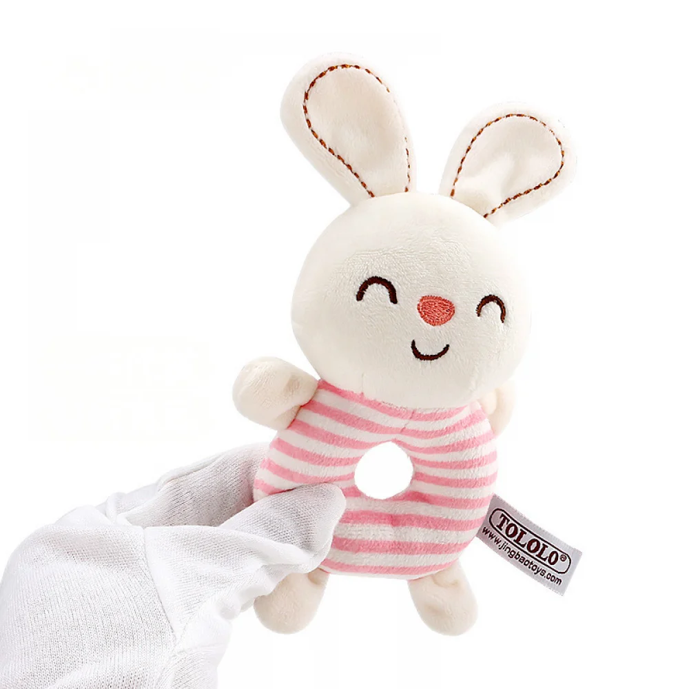 Bébé nouveau-né hochet jouets Kawaii animaux doux en peluche jouet infantile main anneau lit jouets bébé 0-24 mois enfant en bas âge début jouet éducatif