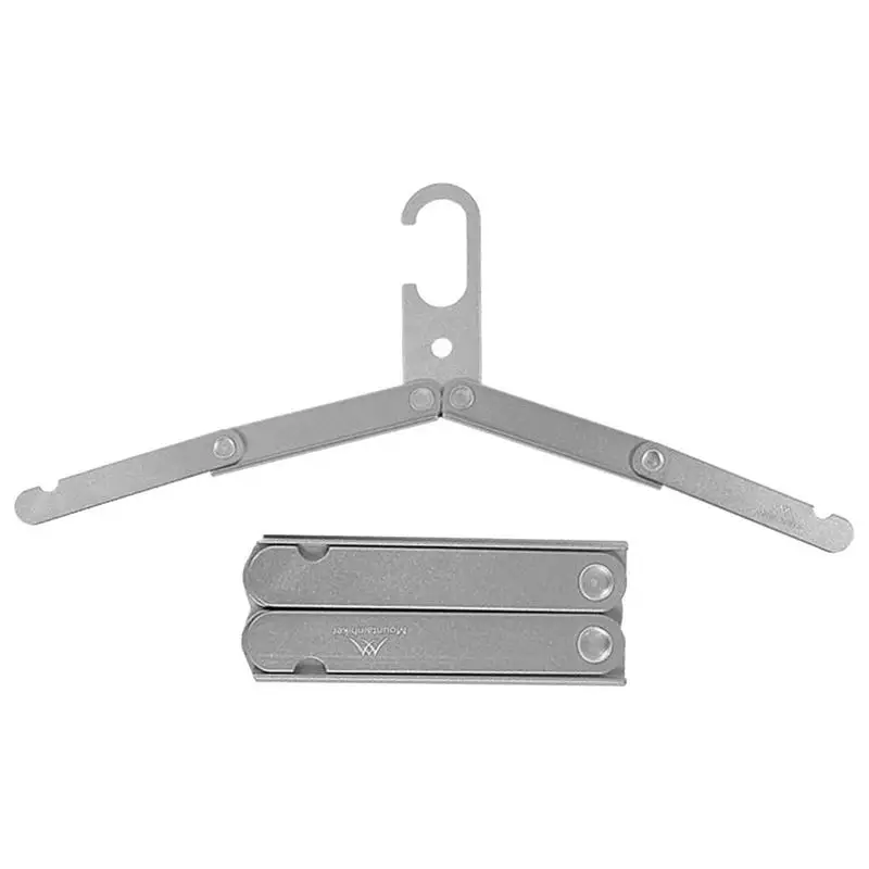 Folding Clothes Hanger Aluminum Alloy Foldable Travel Hangers Travel Hangers Foldable Portable Hangers For Hang Shirts Dress