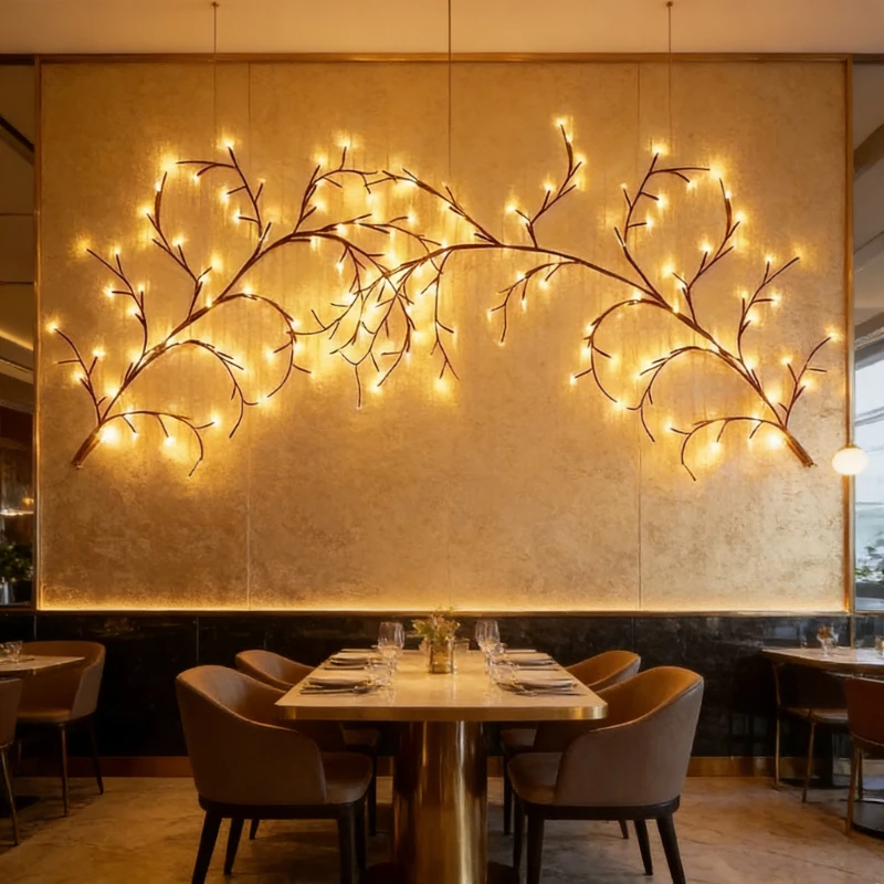 

Гибкие светодиодные светильники в виде ивовых веток, изгибаемые лампы-ветки для декора спальни, гостиной, дома, вечеринок, свадеб