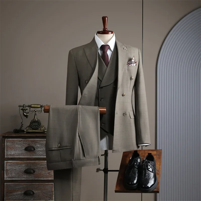 (51) Customized New Men\'s Wedding Business Suit Formal Suit